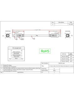 Cable S-Video Macho a Macho 1.83m CableWholesale 4 Pines 2