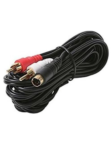 Cable S-Video 1.8m NAC Wire y Doble RCA Macho Audio Video