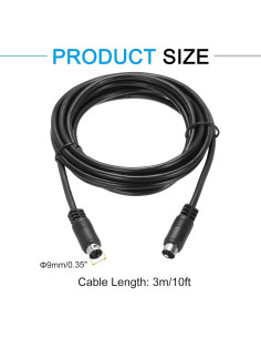 Cable S-Video MECCANIXITY 3m Macho a Macho 9 Pines 2