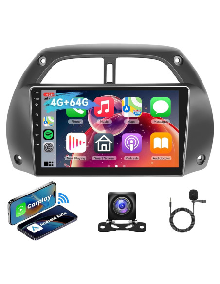 Estéreo Hodozzy para Toyota RAV4 2001-2006 9" CarPlay GPS