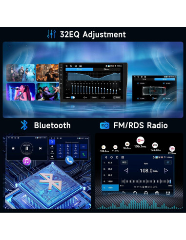 Estéreo Hodozzy para Toyota RAV4 2001-2006 9" CarPlay GPS