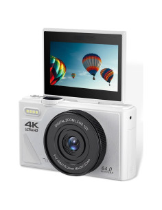 Cámara Digital Diyeeni 64MP UHD 4K Zoom 18X Pantalla 3"