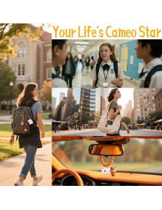 Cámara Mini Digital ONEFAR X2PRO 1080P Rosa con 32GB 2