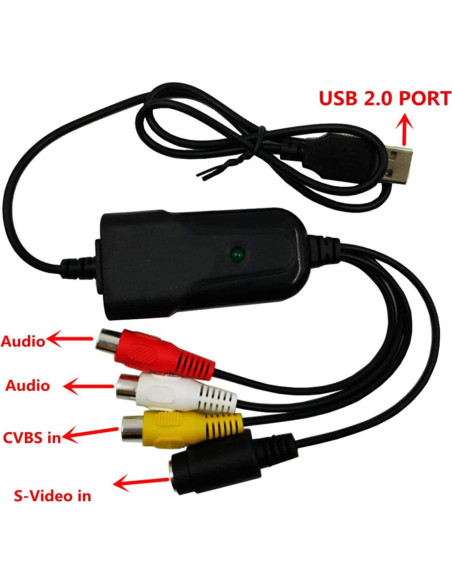 Adaptador de Captura de Video y Audio USB 2.0 HDSunWSTD