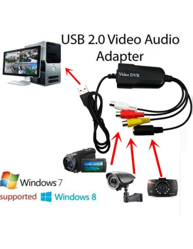 Adaptador de Captura de Video y Audio USB 2.0 HDSunWSTD