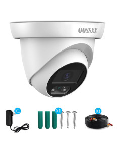 Cámara de Seguridad Domo OOSSXX 5MP HD IP67 para Interior/Exterior