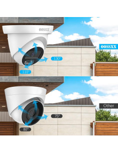 Cámara de Seguridad Domo OOSSXX 5MP HD IP67 para Interior/Exterior 2