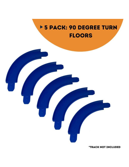 Pistas Curvas 90 Grados Chatelet Paquete de 5 para Hot Wheels