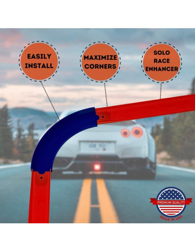 Pistas Curvas 90 Grados Chatelet Paquete de 5 para Hot Wheels