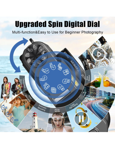 Cámara Digital 6K WIKICO WD02 64MP Zoom 16X Pantalla 3"