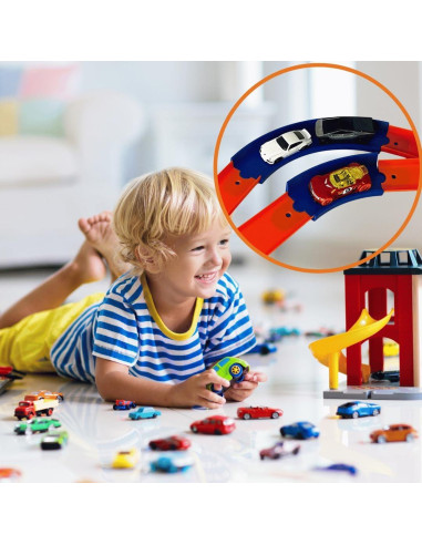 Pistas Curvas 90 Grados Chatelet Paquete de 5 para Hot Wheels
