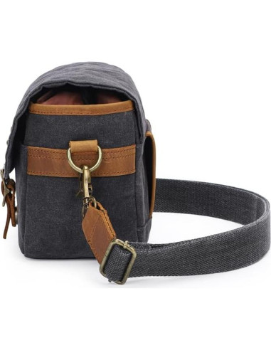 Bolsa de Cámara Vintage Peacechaos Lona Impermeable 20x15cm