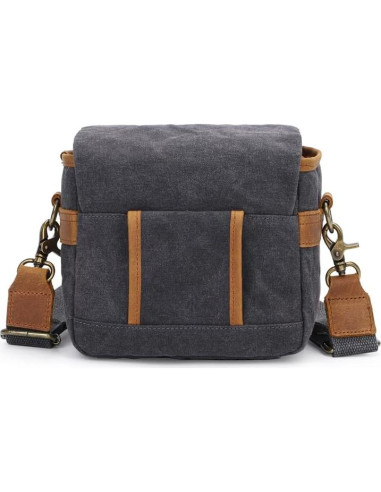 Bolsa de Cámara Vintage Peacechaos Lona Impermeable 20x15cm