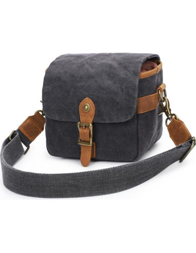 Bolsa de Cámara Vintage Peacechaos Lona Impermeable 20x15cm