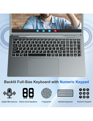 Computadora portátil Soulgenix 17.3" HD+ 16GB RAM 512GB SSD