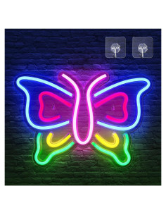 Letrero de Neón Mariposa LED Arrinew 35x24.5cm USB Decorativo
