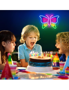 Letrero de Neón Mariposa LED Arrinew 35x24.5cm USB Decorativo 2