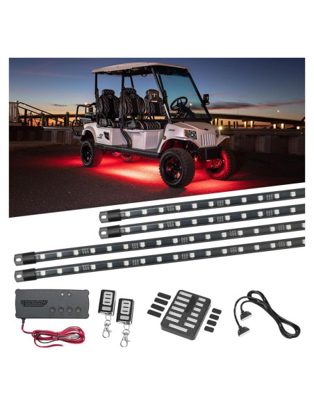 Kit de Iluminación LEDGlow Bajo Cuerpo 4 Piezas Multicolor 12V-72V