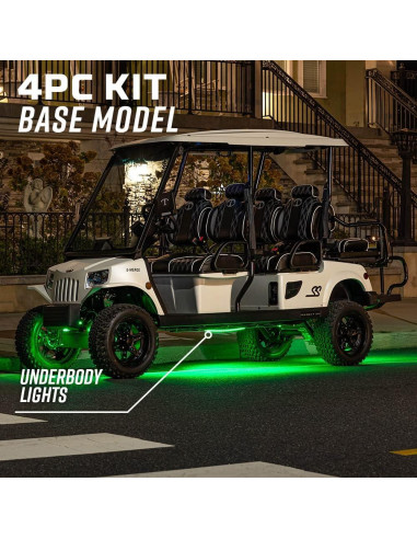 Kit de Iluminación LEDGlow Bajo Cuerpo 4 Piezas Multicolor 12V-72V