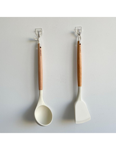 20 Ganchos Transparentes CARAINBO + 25 Tiras Adhesivas