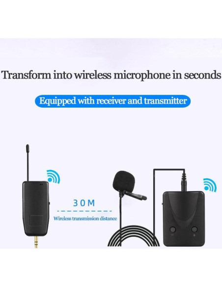 Kit de Micrófono Inalámbrico 8 en 1 - 4 Diadema y 4 Lavalier