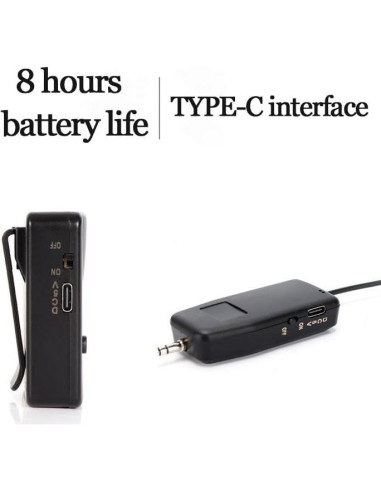 Kit de Micrófono Inalámbrico 8 en 1 - 4 Diadema y 4 Lavalier