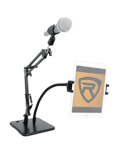 Soporte Doble Rockville iSTAND 85 para Micrófono y Webcam