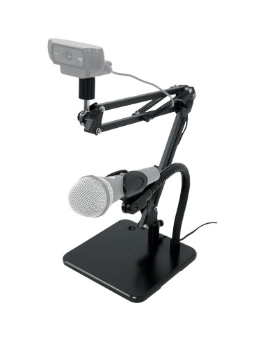 Soporte Doble Rockville iSTAND 85 para Micrófono y Webcam