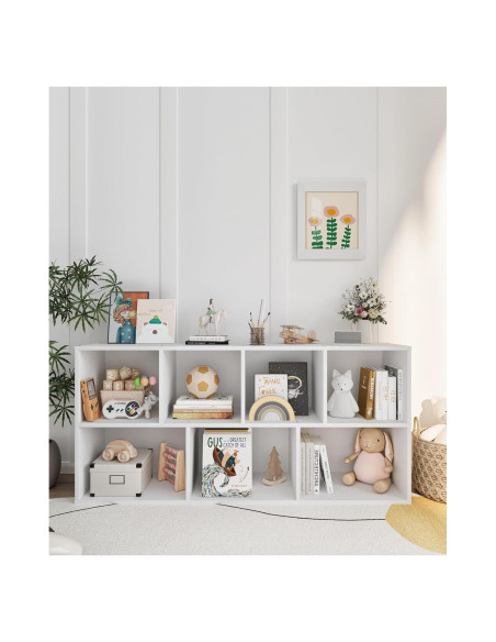 Estantería de Almacenamiento de Juguetes VPSMAT Blanca 7 Cubos