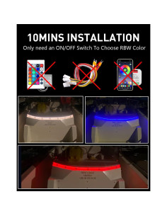 Tira LED Flexible 12V ClusWink RBW 3000K IP67 1.8M 2