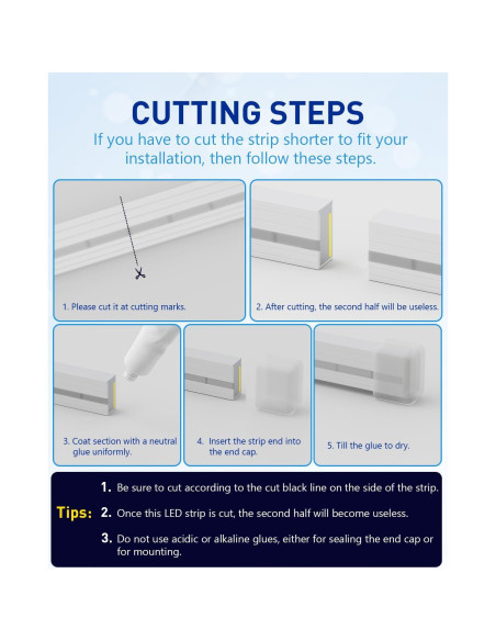 Tira LED Flexible 12V ClusWink RBW 3000K IP67 1.8M