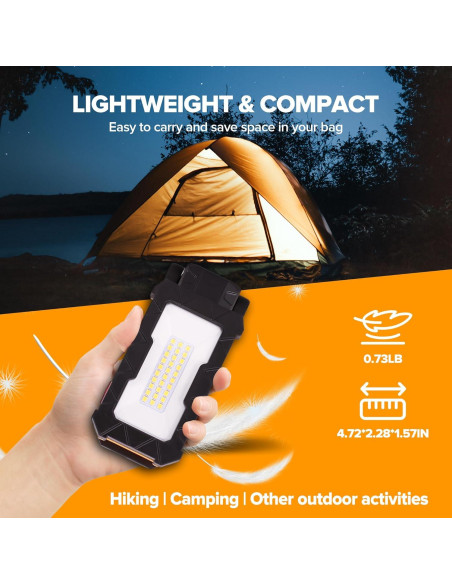 LUTEC Luz de Trabajo Recargable 1000 Lúmenes LED Magnética