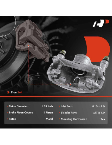 Caliper de Freno de Disco A-Premium Lado Izquierdo Toyota