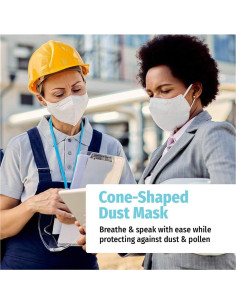 Mascarillas desechables HoMedics, 50 unidades, protección polvo y polen 2