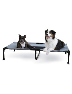 Cama Elevada para Perros K&H Pet Products XL 127x81cm Gris