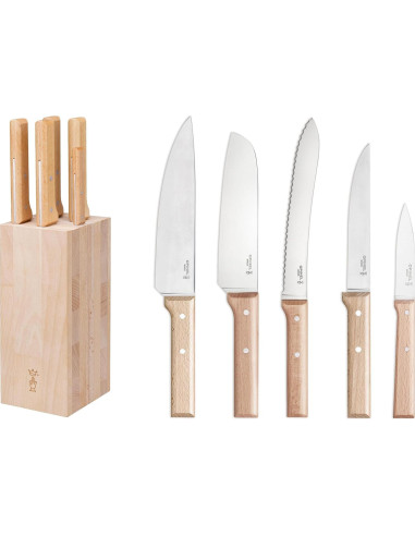 Conjunto de cuchillos de cocina Opinel Parallele 5 piezas acero