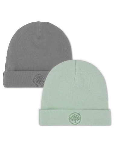 Conjunto de Gorro Beanie para Bebé Parker 2-Pack Algodón 100%