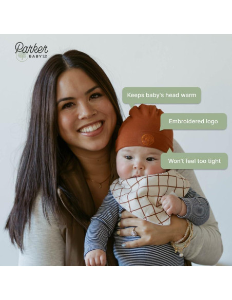 Conjunto de Gorro Beanie para Bebé Parker 2-Pack Algodón 100%