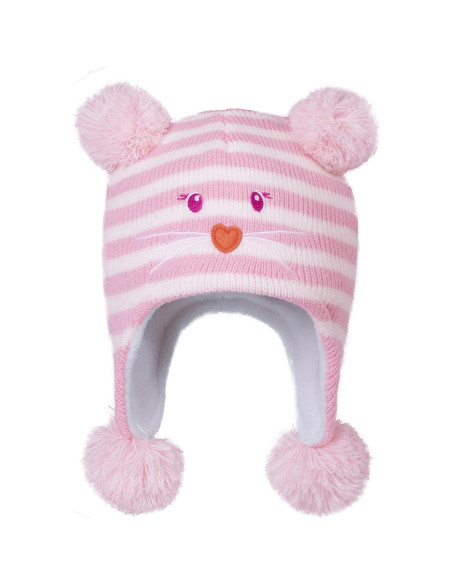 Gorra de Invierno LANGZHEN para Niños 1-2 años con Forro Polar