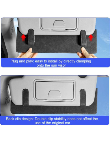 Extensor de Visera Solar HZEL Beige, Anti Deslumbrante 37.96 cm