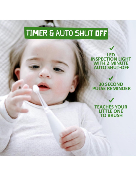 Cepillo de Dientes Eléctrico Jack N' Jill Tickle Tooth Niños - 2 Cabezas