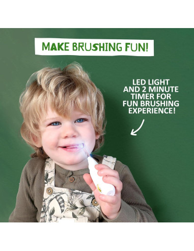 Cepillo de Dientes Eléctrico Jack N' Jill Tickle Tooth Niños - 2 Cabezas
