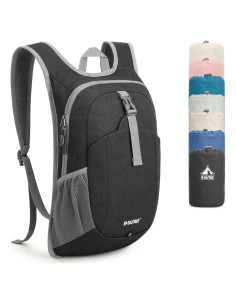 Mochila de Senderismo Plegable G4Free 12L Negra