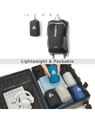 Mochila de Senderismo Plegable G4Free 12L Negra