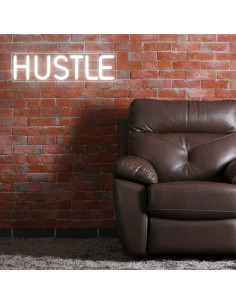 Letrero de Neón HUSTLE LED para Bar y Decoración de Pared 2