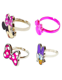 Conjunto de 4 Anillos Ajustables LUV HER para Niñas