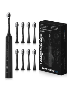 Cepillo de Dientes Eléctrico HYCHIKA P2 Negro, 240 Días Batería