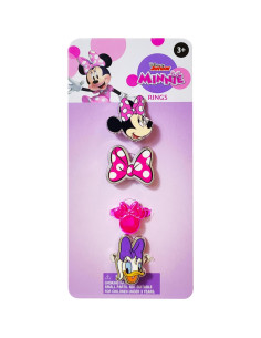 Conjunto de 4 Anillos Ajustables LUV HER para Niñas 2