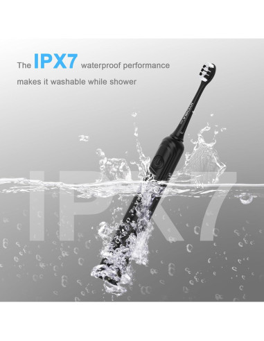 Cepillo de Dientes Eléctrico HYCHIKA P2 Negro, 240 Días Batería