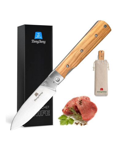 Cuchillo de cocina plegable ZhengSheng 11.43 cm acero inoxidable